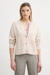 Vlněný kardigan PS Paul Smith dámský, béžová barva, W2R-585N-T31330