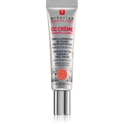 Erborian CC Crème Centella Asiatica rozjasňující krém pro jednotný tón pleti SPF 25 malé balení odstín Doré 15 ml