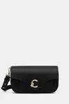 Kožená kabelka Coccinelle COCCINELLE C-ME černá barva, E1.SSL.12.03.01
