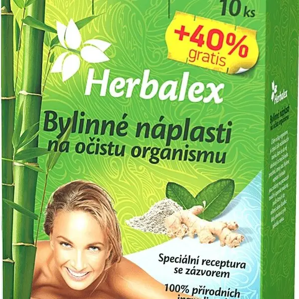 Herbamedicus Bylinné náplasti na očistu organismu 10+40% GRATIS 14 x 9 g