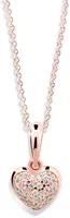Cutie Jewellery Přívěsek ve tvaru srdce z růžového zlata Z6295-2383-40-10-X-4