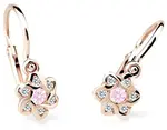 Cutie Jewellery Dětské náušnice z růžového zlata C2149-10-X-4 růžová