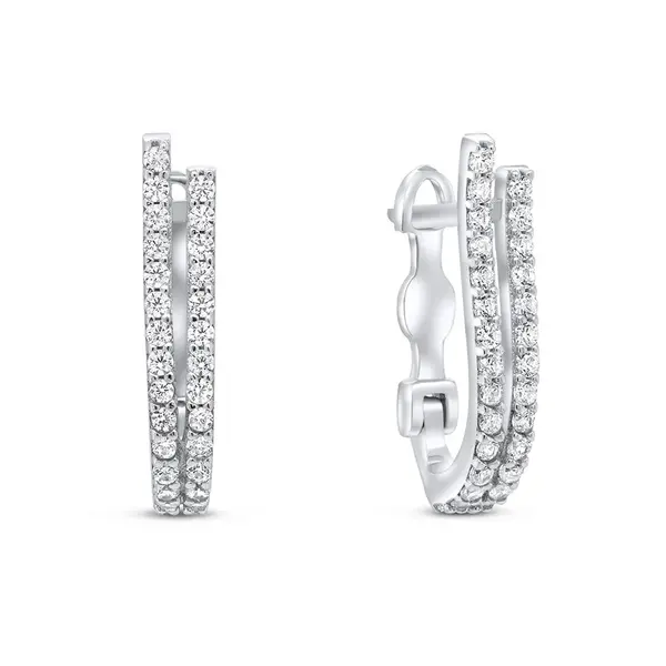 Brilio Silver Elegantní stříbrné náušnice se zirkony EA133W