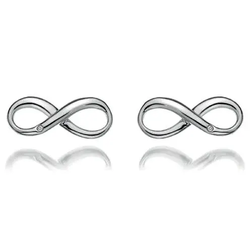 Hot Diamonds Stříbrné náušnice Hot Diamonds Infinity DE390