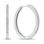 Brilio Silver Okouzlující stříbrné kruhové náušnice PE048