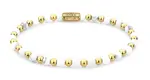 Rebel&Rose Korálkový náramek Virgin White Gold RR-40113-G 15 cm - XS