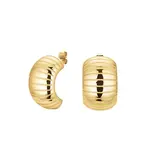 Rosefield Stylové pozlacené půlkruhové náušnice JESEG-J968