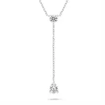 Brilio Silver Stříbrný dámský náhrdelník se zirkony NCL194W