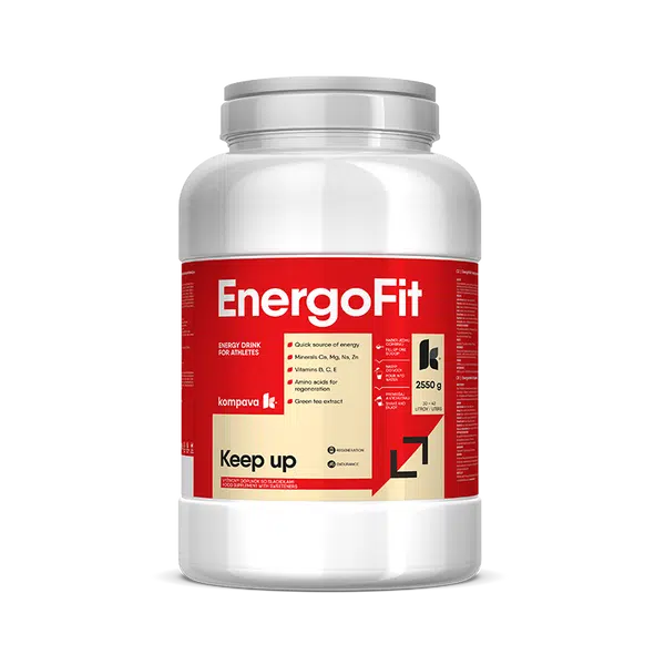 KOMPAVA Sportovní energetický nápoj EnergoFit 2550g višeň