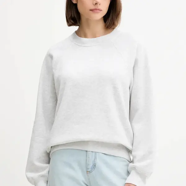 Mikina Abercrombie & Fitch dámská, šedá barva, melanžová, KI152-5350-112