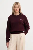 Vlněný svetr Pinko dámský, vínová barva, 105561 A2SI