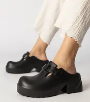 Gemre Black covered clogs Ferina