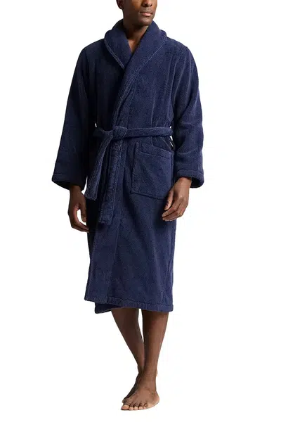 Bavlněný župan Polo Ralph Lauren tmavomodrá barva, 714965518