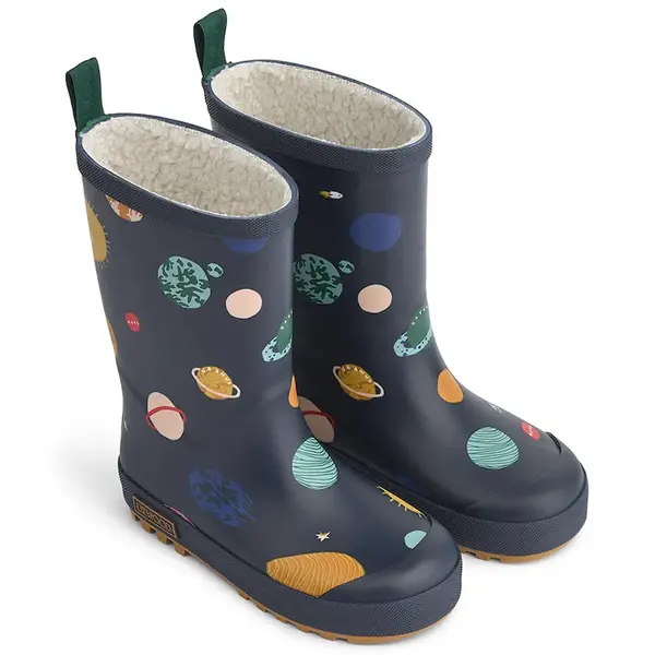 Dětské holínky Liewood Mason Thermo Rainboot tmavomodrá barva, LW13043