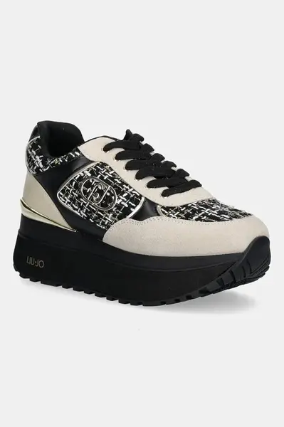 Tenisky Liu Jo LIU JO MAXI WONDER PLUS 01 dámské, béžová barva, BF5011PX686S3833