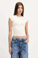 Tričko Guess Originals VINTAGE dámské, béžová barva, W5YI43 J1314