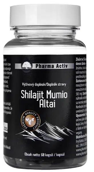 PHARMA ACTIV Shilajit Mumio Altai 60 kapslí