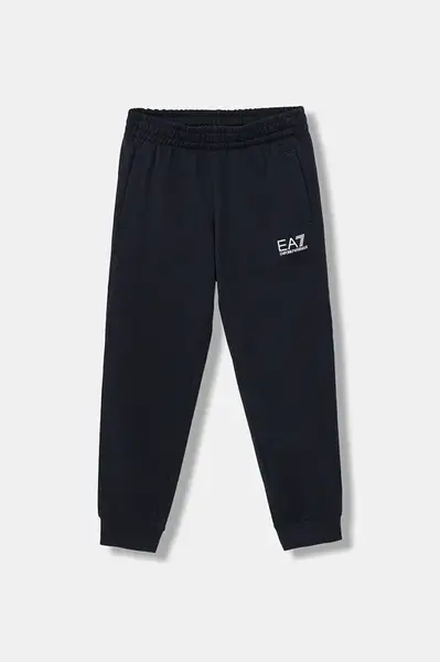 Dětské bavlněné tepláky EA7 Emporio Armani