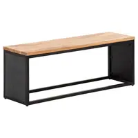 MID.YOU ŠATNÍ LAVICE, černá, akácie, 120/45/35 cm