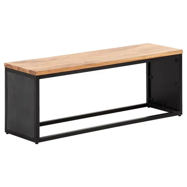 MID.YOU ŠATNÍ LAVICE, černá, akácie, 120/45/35 cm