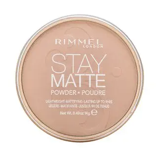 Rimmel London Stay Matte Long Lasting Pressed Powder pudr s matujícím účinkem 003 Peach Glow 14 g