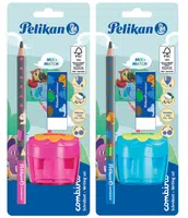 Pelikan - Sada - tužka B, ořezávátko, guma, Combino