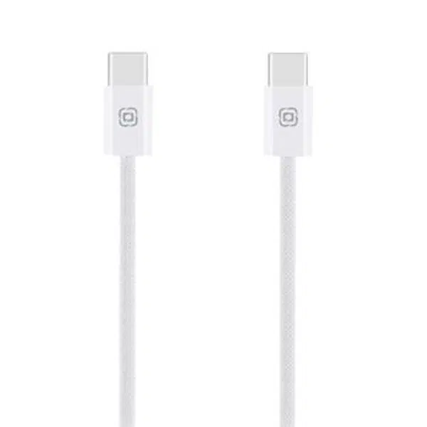 Pletený kabel OBAL:ME Super Fast USB-C/USB-C 60W 1m, bílá