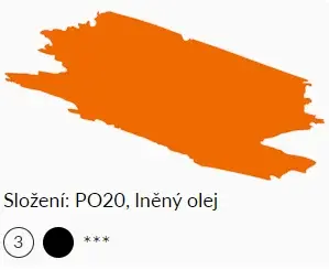 Olejová barva Umton 20ml – 0021 Kadmium oranžové tmavé