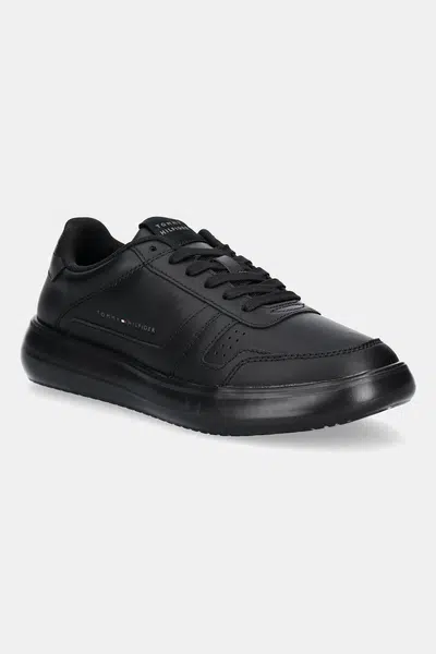 Kožené tenisky Tommy Hilfiger MODERN LIGHTCUP LTH pánské, tmavomodrá barva, FM0FM05529