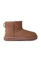 Dětské semišové sněhule UGG Classic Mini II hnědá barva, 1017715K