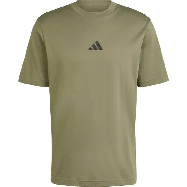 adidas ESSENTIALS SMALL LOGO Pánske tričko, khaki, veľkosť XXL