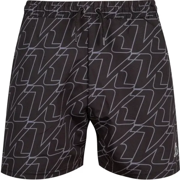 Kappa LOGO GUCINONE Pánske šortky, čierna, veľkosť