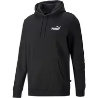 Puma ESSENTIALS + TAPE HOODIE Pánska mikina, čierna, veľkosť