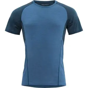 Devold RUNNING MERINO 130 SHIRT MAN Pánske tričko, modrá, veľkosť
