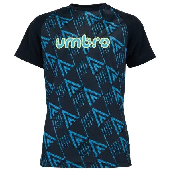 Umbro CYPHER GRAPHIC - JNR Chlapčenské športové tričko, čierna, veľkosť