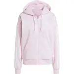 adidas ESSENTIALS FLEECE 3-STRIPES FULL-ZIP HOODIE W Dámska mikina, ružová, veľkosť