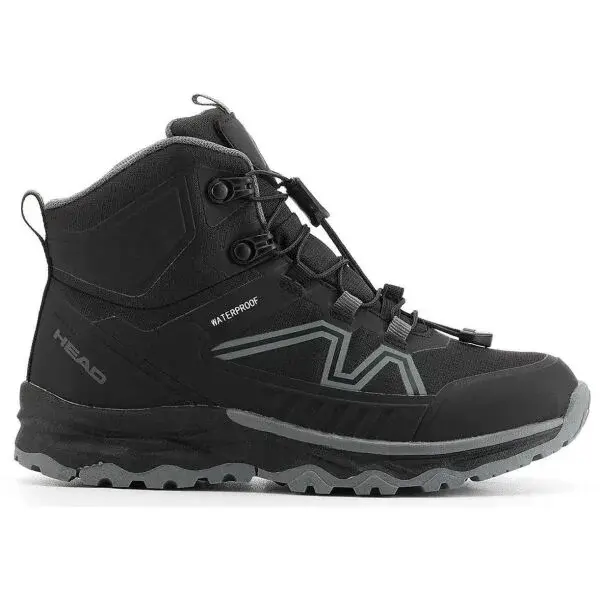 Head CLEO MID Detská treková obuv, čierna, veľkosť