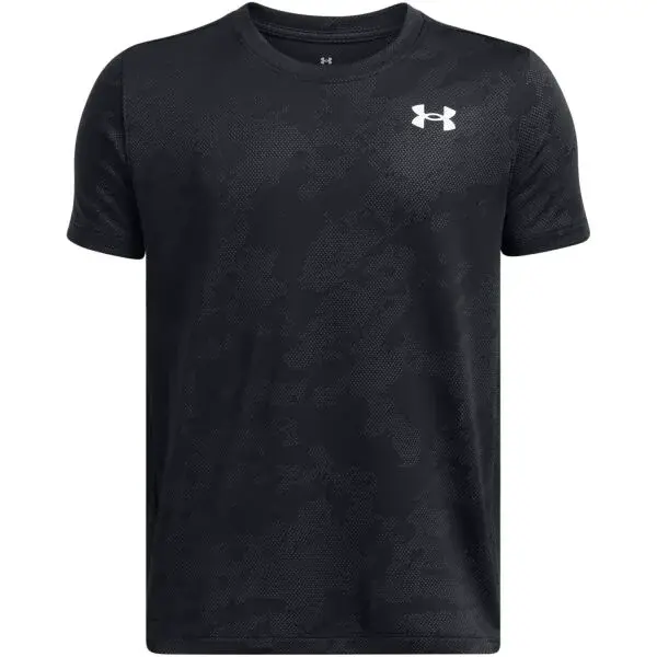Under Armour TECH VENT JACQUARD TEE Chlapčenské športové tričko, čierna, veľkosť L