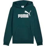 Puma ESSENTIALS NO.1 LOGO HOODIE FL G Dievčenská mikina, tmavo zelená, veľkosť
