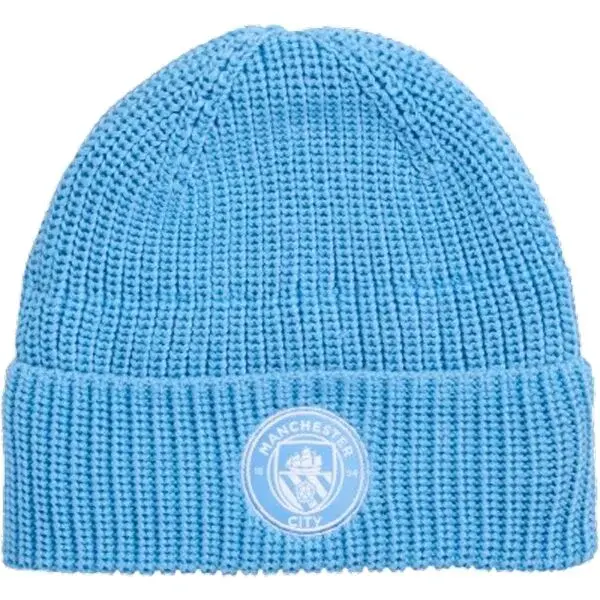 Puma MANCHESTER CITY FC ESSENTIALS BEANIE Zimná čiapka, svetlomodrá, veľkosť