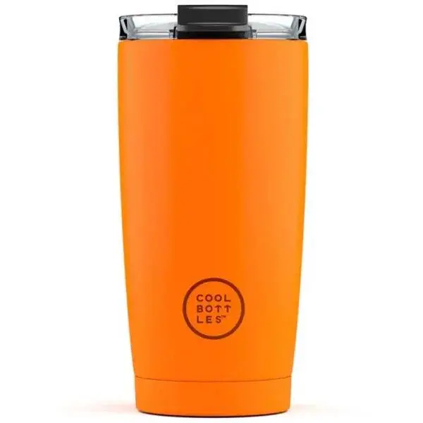 COOL BOTTLES TERMO 550 ML Nerezový termohrnček, oranžová, veľkosť 550 ML