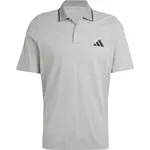 adidas ESSENTIALS PIQUÉ SMALL LOGO Pánske tričko, sivá, veľkosť XXXL