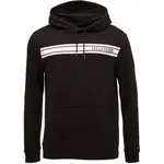 Tommy Hilfiger MONOTYPE STRIPE LOUNGE HOODY Pánska mikina, čierna, veľkosť
