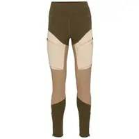 KARI TRAA ANE HIKING TIGHTS Dámske legíny, khaki, veľkosť