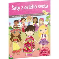 ELLA & MAX ŠATY Z CELÉHO SVETA Kniha samolepiek, mix, veľkosť