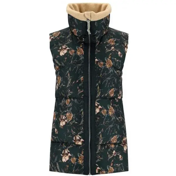 KARI TRAA RUTH VEST Dámska páperová bunda, tmavo zelená, veľkosť