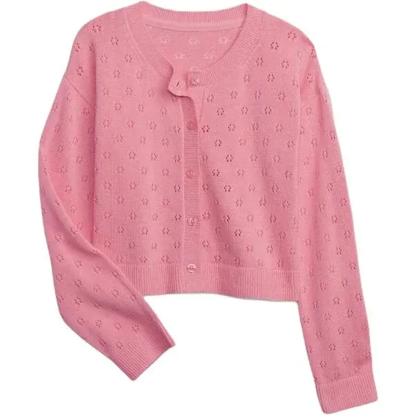 GAP EASTER CARDI Dievčenský sveter, ružová, veľkosť