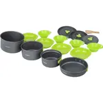 Crossroad COOKIT4 Hliníková súprava na varenie, čierna, veľkosť