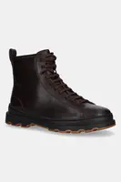 Kožené boty Camper Brutus+ pánské, hnědá barva, K300533-002