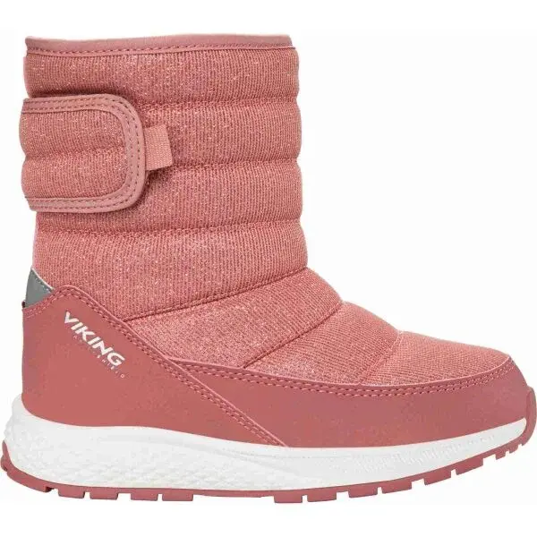 VIKING BY NORWAY EQUIP PULL-ON WARM WP 2V Detská zimná obuv, ružová, veľkosť